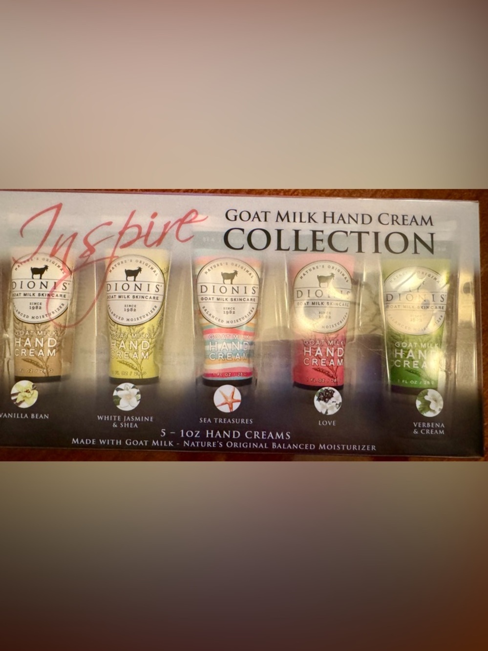 Dionis Goat Milk Hand Cream 5 Pack Inspire Collection **NIB**